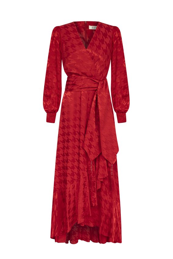 Senna - ACELINE KIRMIZI ELBİSE