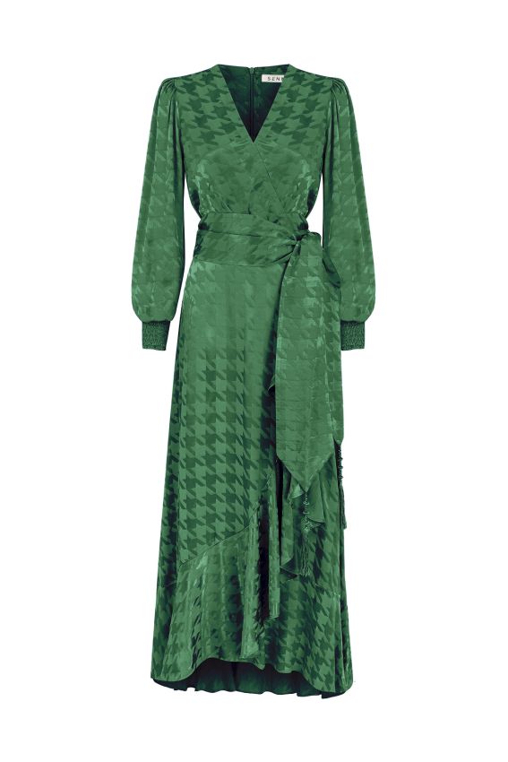 Senna - ACELINE BENETTON YEŞİLİ ELBİSE