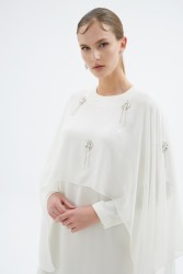 ALERA EKRU ELBİSE - Thumbnail