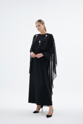 ALERA SİYAH ELBİSE - Thumbnail