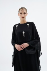 ALERA SİYAH ELBİSE - Thumbnail