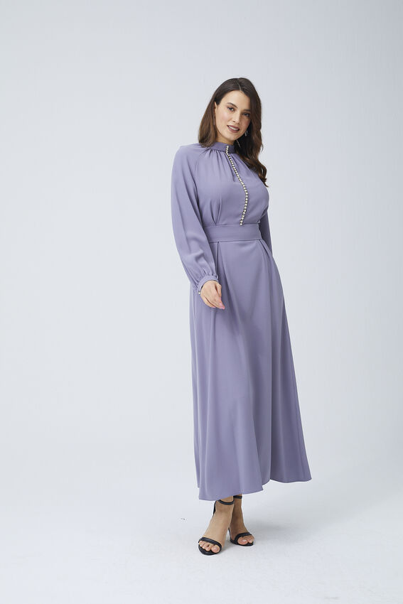 Senna - AQUA ELBİSE GRİ