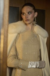 AURORA ELBİSE BEJ - Thumbnail