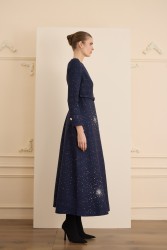 AURORA ELBİSE LACİVERT - Thumbnail