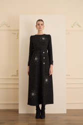 AURORA ELBİSE SİYAH - Thumbnail