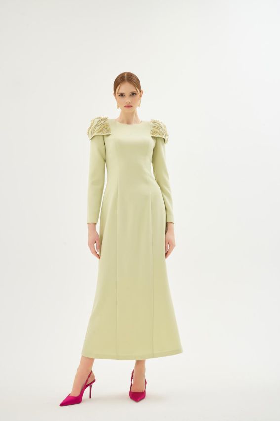 0 - BAGLIORE AÇIK YEŞİL DRESS