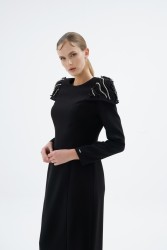 BAGLIORE SİYAH ELBİSE - Thumbnail