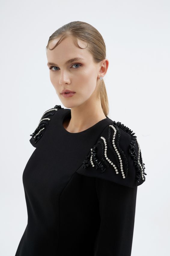 BAGLIORE SİYAH ELBİSE