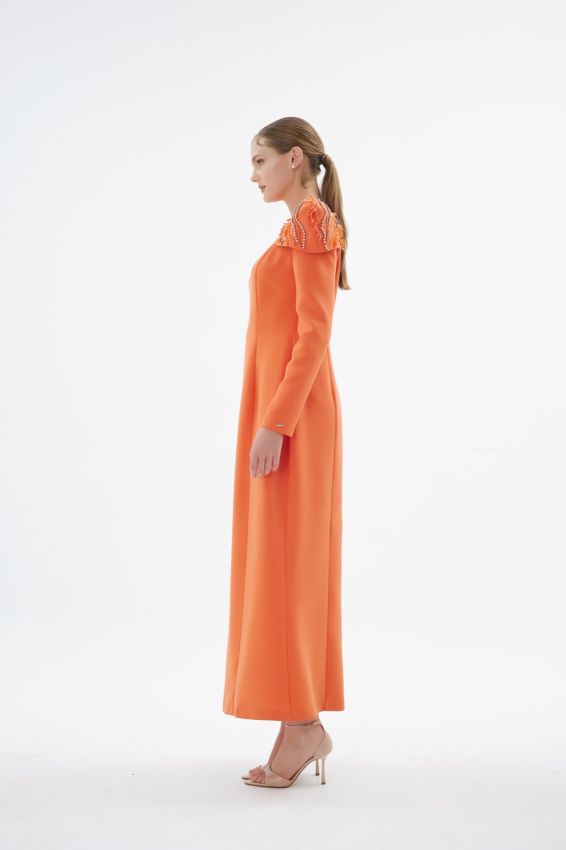 BAGLIORE TURUNCU ELBİSE