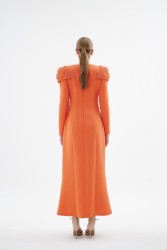 BAGLIORE TURUNCU ELBİSE - Thumbnail