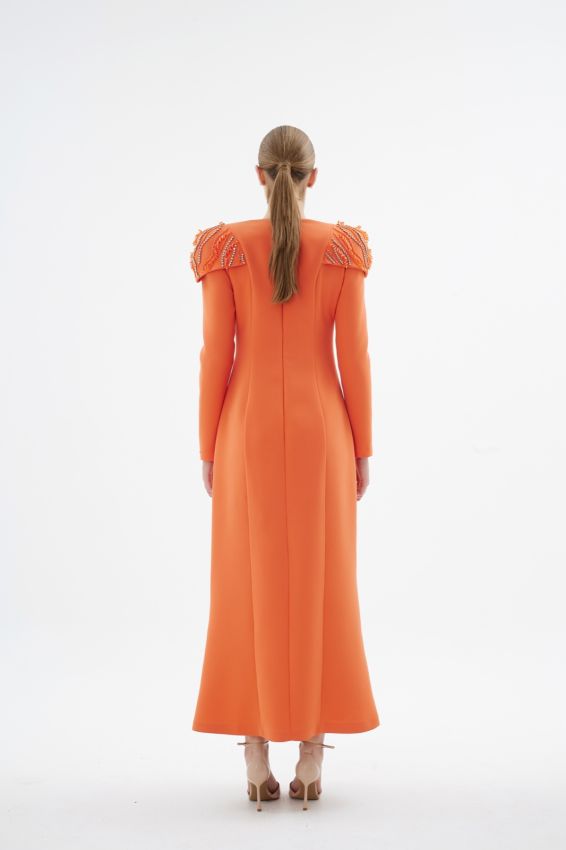 BAGLIORE TURUNCU ELBİSE