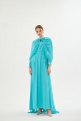 BELLE ETOILE TURKUAZ ELBİSE - Thumbnail