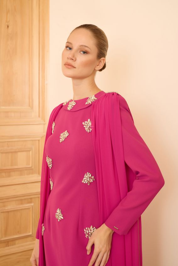 BENGY ELBİSE FUŞYA