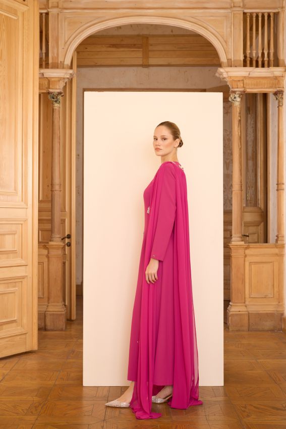 BENGY ELBİSE FUŞYA