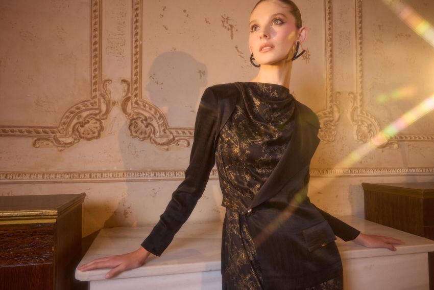 Senna - BRILLARE ELBİSE SİYAH (1)