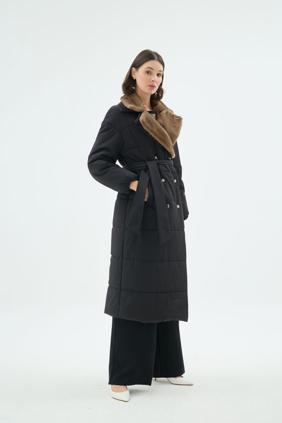 Senna - BRINA ŞİŞME MONT SİYAH (1)