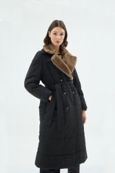 BRINA ŞİŞME MONT SİYAH - Thumbnail