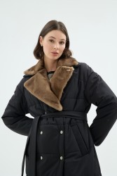 BRINA ŞİŞME MONT SİYAH - Thumbnail