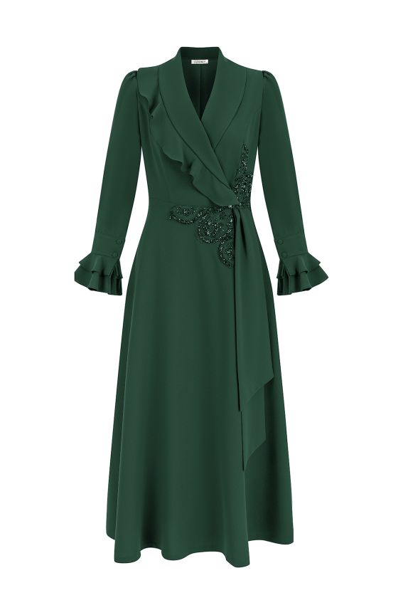 Senna - BUTTERFLY ZÜMRÜT ELBİSE