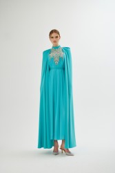 CALLISTA TURKUAZ ELBİSE - Thumbnail