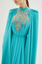 CALLISTA TURKUAZ ELBİSE - Thumbnail