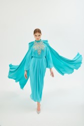 CALLISTA TURKUAZ ELBİSE - Thumbnail