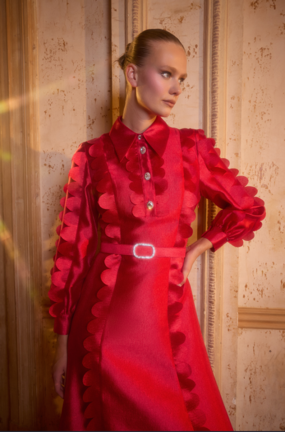 Senna - CARTER ELBİSE KIRMIZI