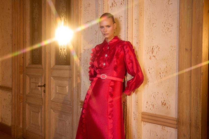 Senna - CARTER ELBİSE KIRMIZI (1)