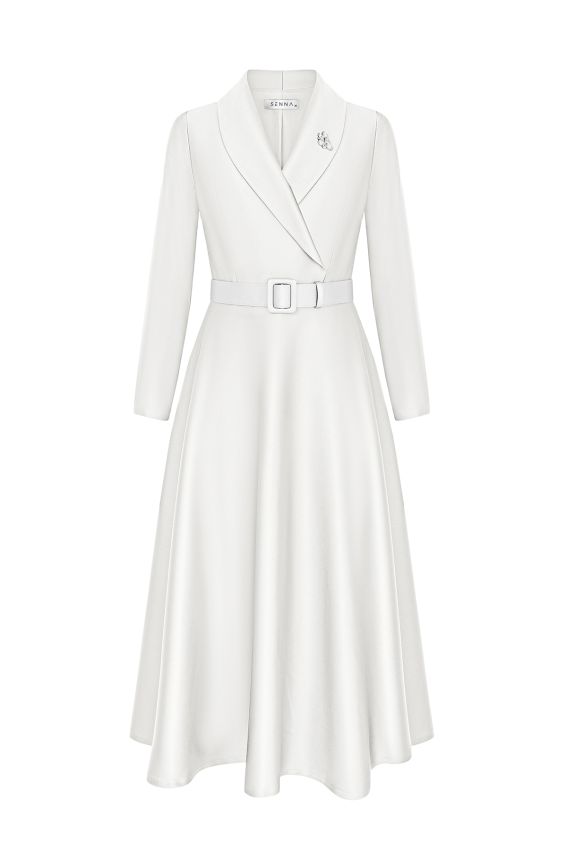 Senna - CATWALK DRESS EKRU