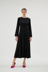 CELESTE SİYAH ELBİSE - Thumbnail