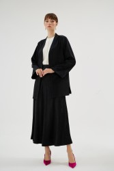 CELESTE SİYAH KIMONA - Thumbnail
