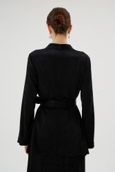 CELESTE SİYAH KIMONA - Thumbnail