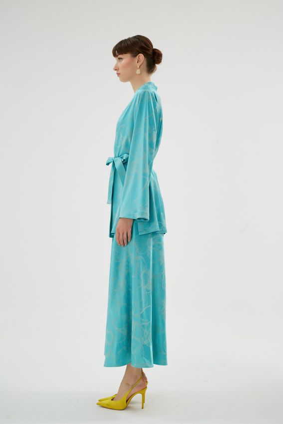 CELESTE TURKUAZ KIMONA