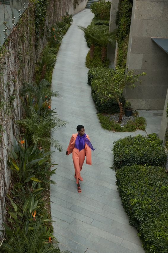 Senna - CLARIMONDA YIRTMAÇ PAÇA DETAYLI ORANGE PANTOLON