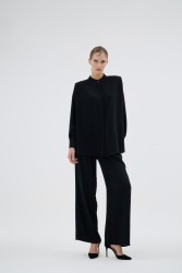 CLOVER SİYAH GÖMLEK - Thumbnail