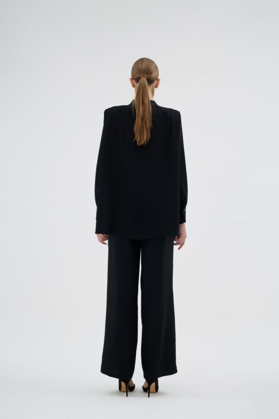 CLOVER SİYAH GÖMLEK