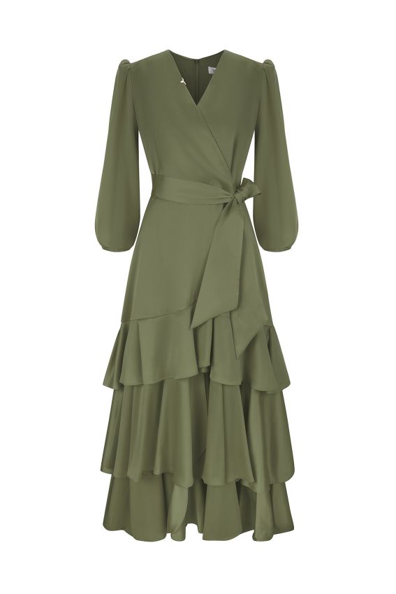 Senna - COCOROCCO PİLELİ HAKİ ELBİSE