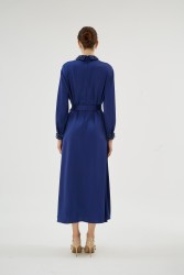 CORALIE LACİVERT ELBİSE - Thumbnail