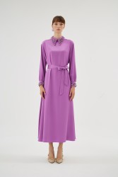 CORALIE MOR ELBİSE - Thumbnail