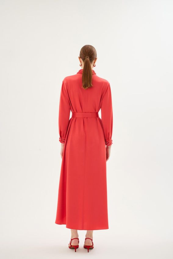 CORALIE NAR ÇİÇEĞİ ELBİSE