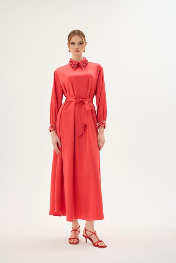  - CORALIE NAR ÇİÇEĞİ ELBİSE