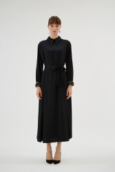 CORALIE SİYAH ELBİSE - Thumbnail