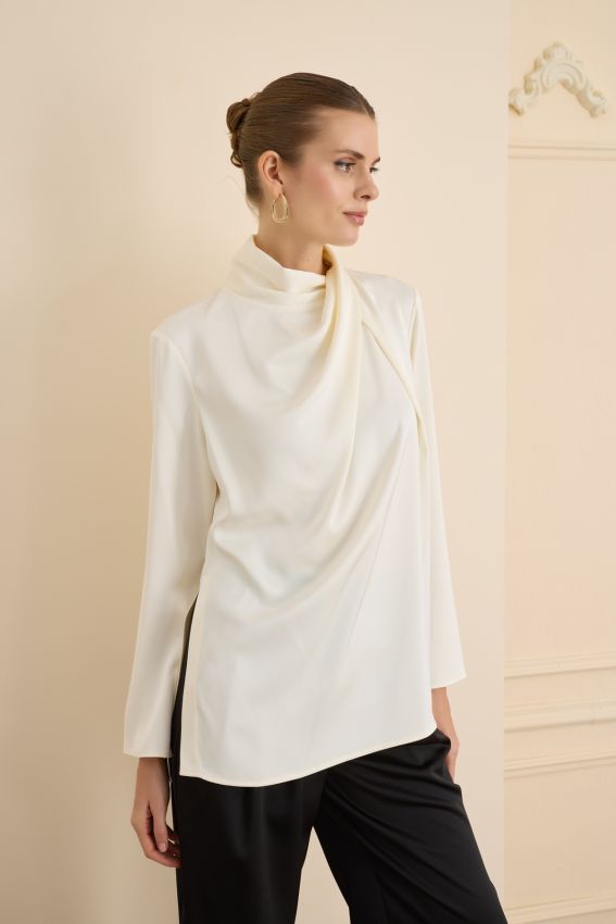 CRISTALLE BLUZ EKRU