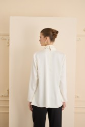 CRISTALLE BLUZ EKRU - Thumbnail