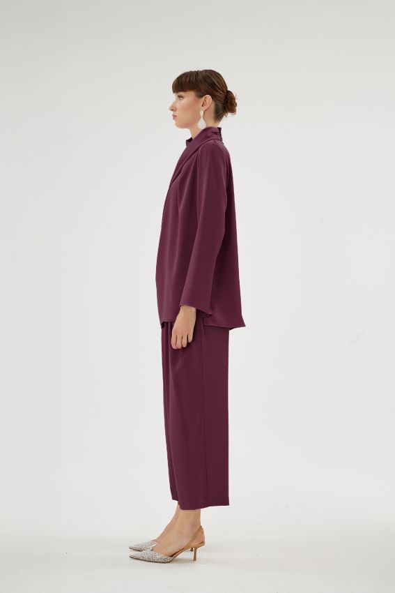 CRISTALLE BLUZ MÜRDÜM