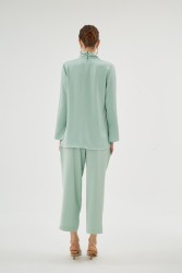 CRISTALLE ÇAĞLA YEŞİLİ BLUZ - Thumbnail