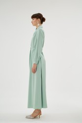 CRISTALLE ÇAĞLA YEŞİLİ ELBİSE - Thumbnail