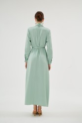 CRISTALLE ÇAĞLA YEŞİLİ ELBİSE - Thumbnail