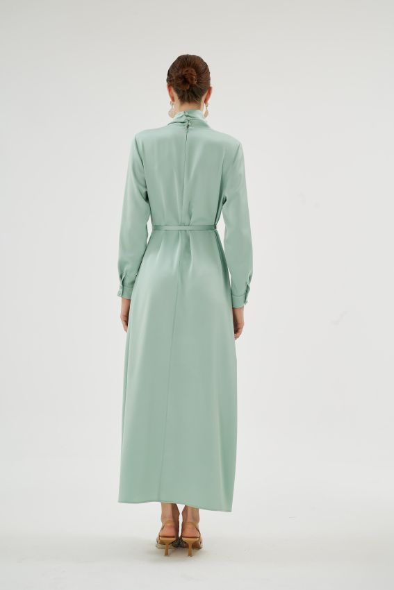 CRISTALLE ÇAĞLA YEŞİLİ ELBİSE