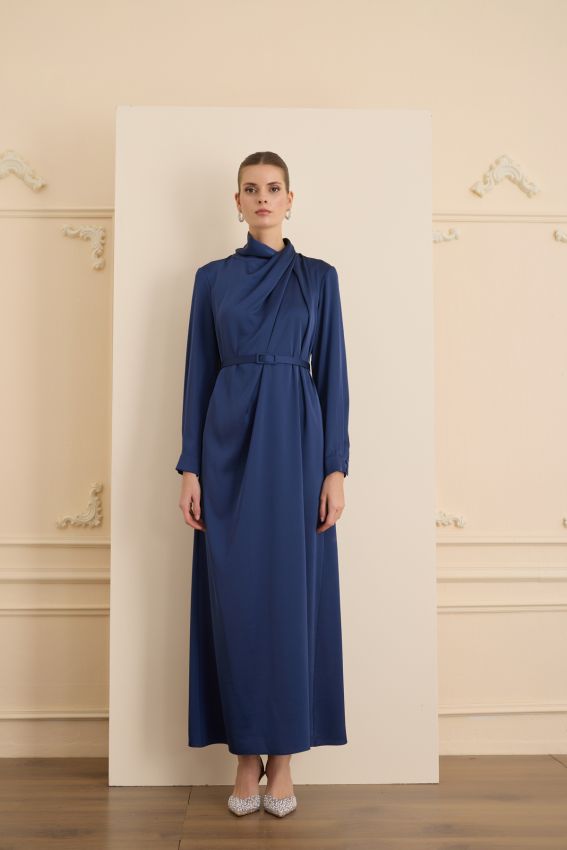 Senna - CRISTALLE ELBİSE LACİVERT